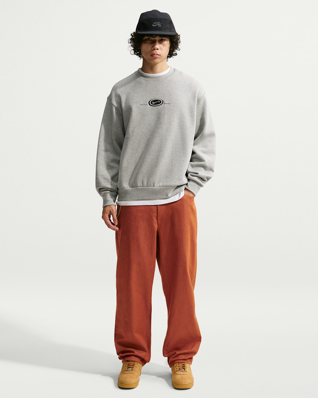Nike SB Men's Loose Denim Skate Pants - Dark Russet