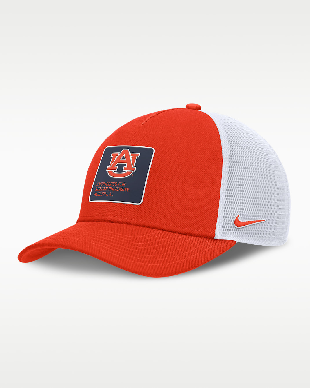Gorra de rejilla universitaria Nike ajustable para hombre Auburn On-Field Rise Engineered - Naranja