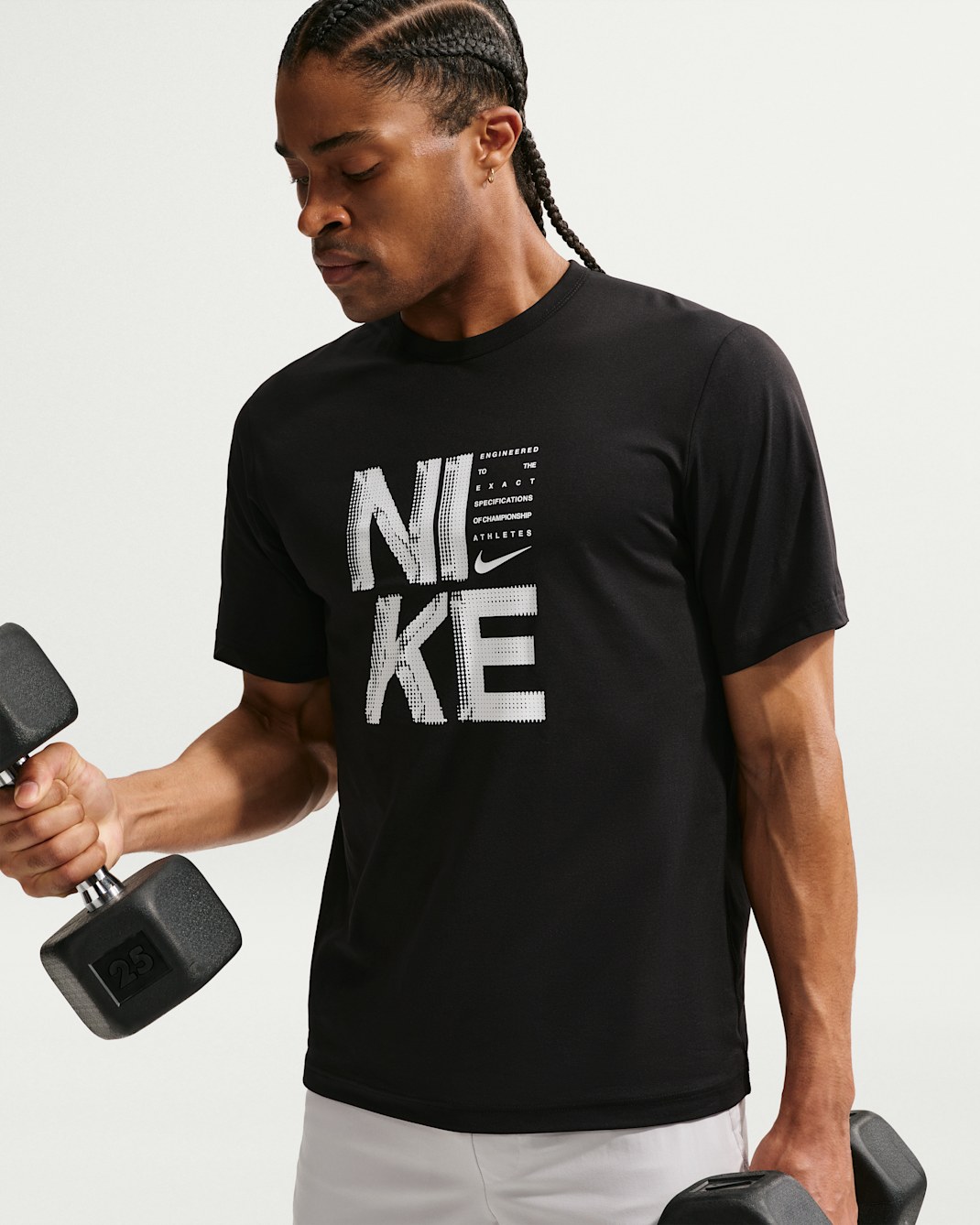 Nike Hyverse Men's Dri-FIT Training T-Shirt - Black/White