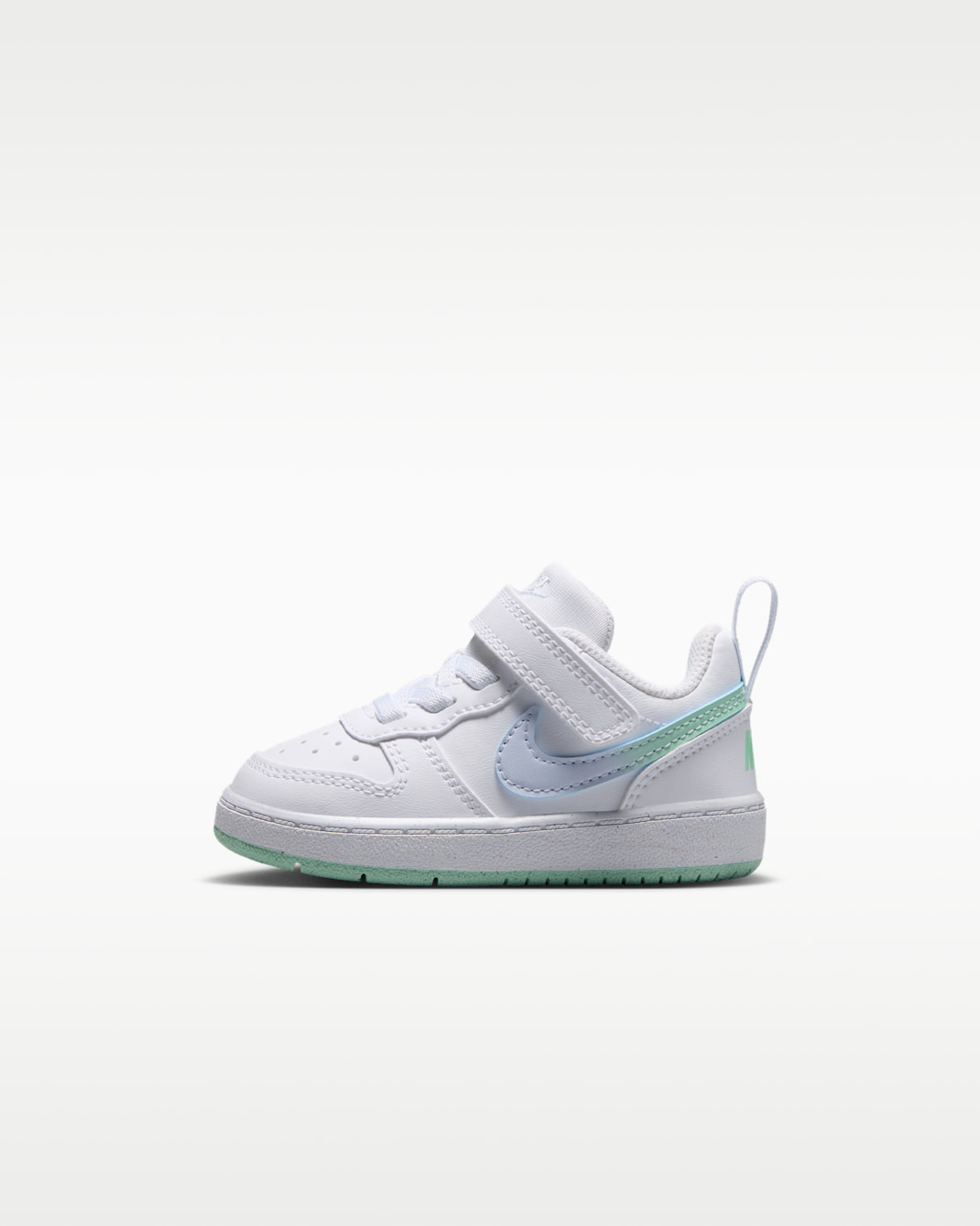 Nike Court Borough Low Baby/Toddler Shoes - White/Football Grey/Arctic Green