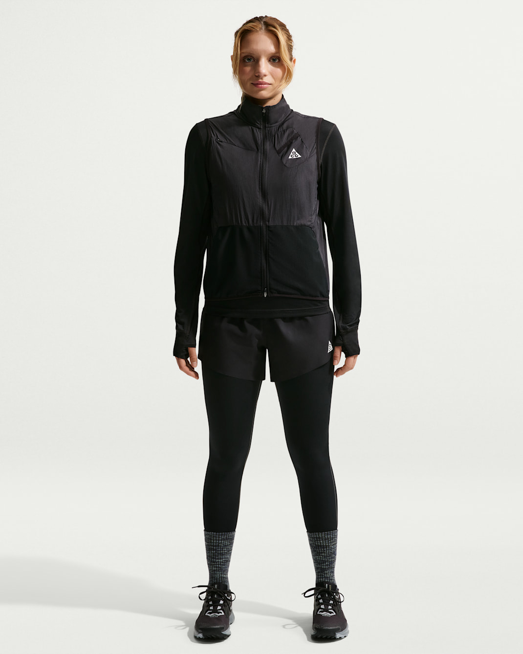 Leggings de interior deportivo para mujer Nike ACG "Wildsee" - Negro/Antracita/Gris azulado/Blanco cumbre