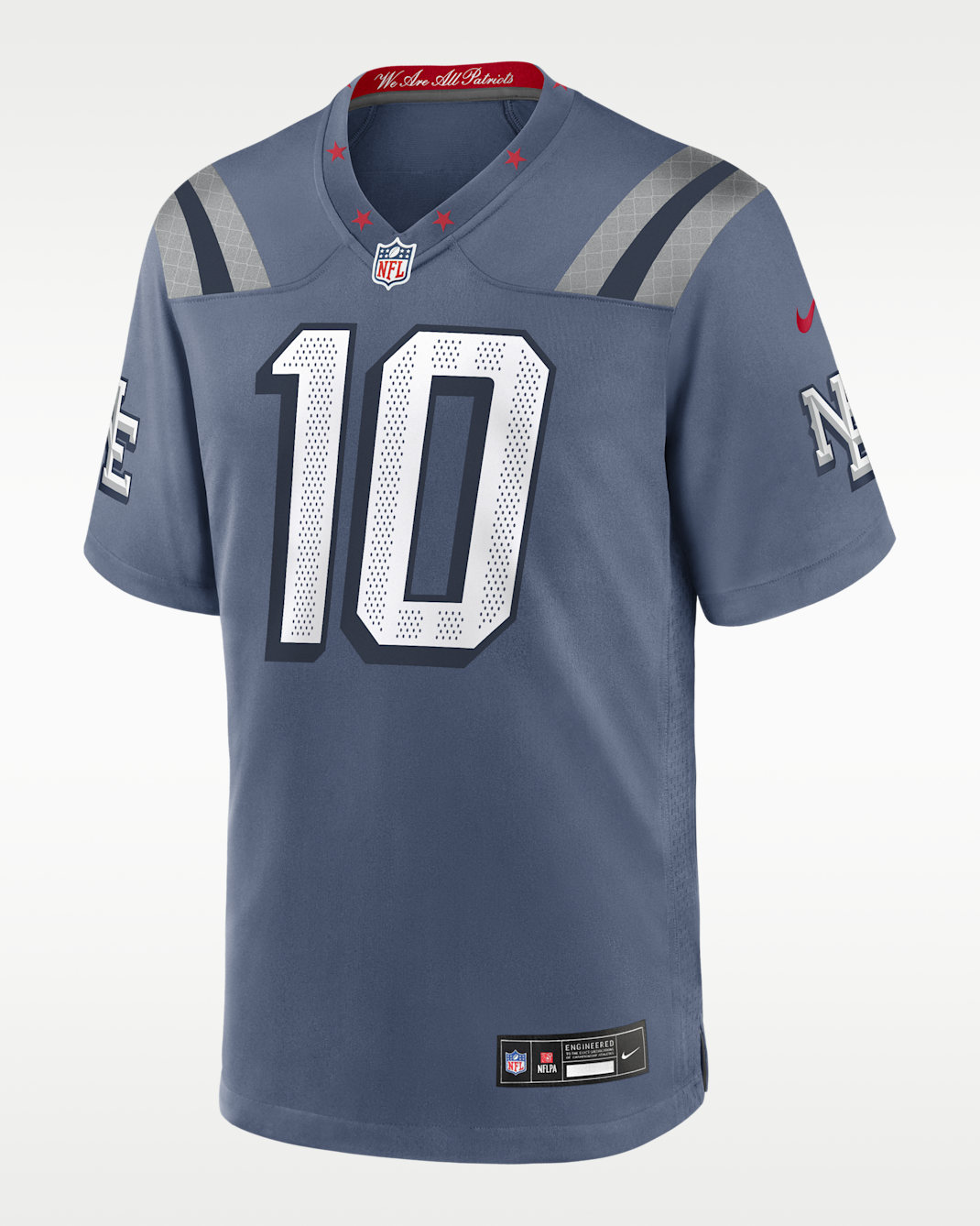 Jersey Nike de la NFL Game para hombre Drake Maye New England Patriots Rivalries Collection - Azul
