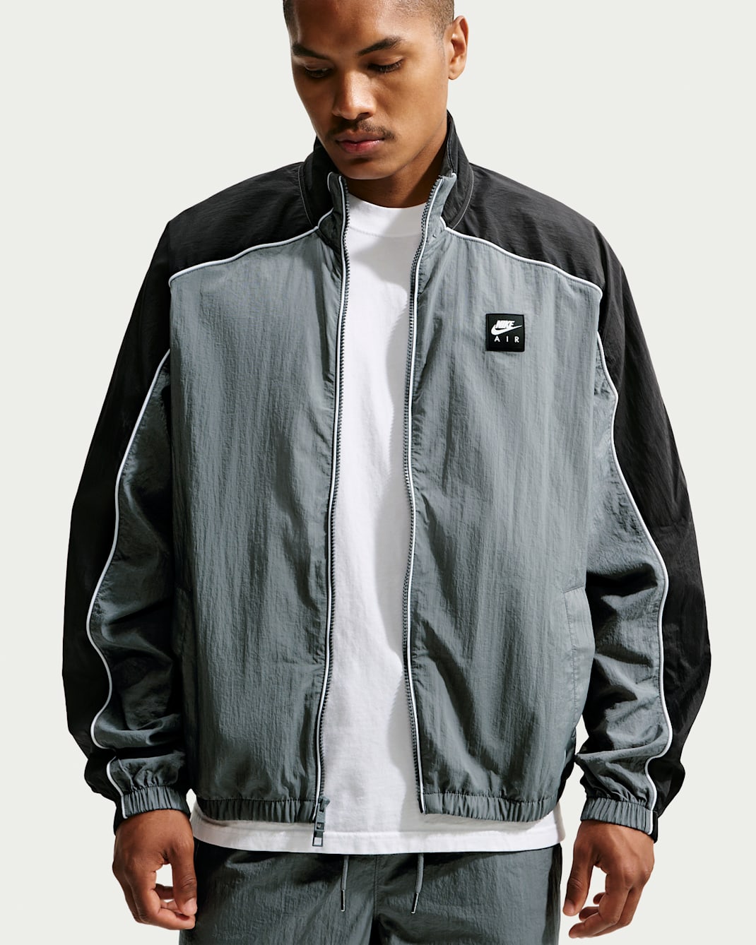 Nike Air Men's Woven Track Jacket - Smoke Grey/Black