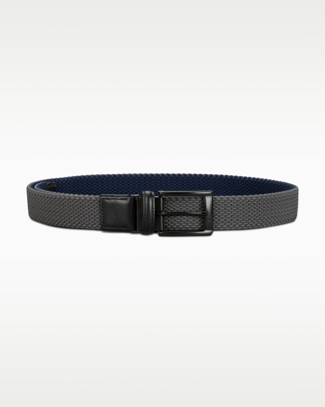 Nike Men's Reversible Stretch Woven Golf Belt - Grey/Blue/Black/Black