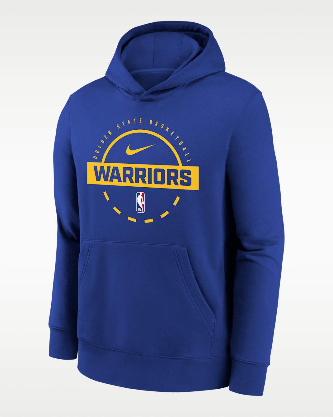 Golden State Warriors Club Nike NBA-Trainingshoodie für Kinder - Rush Blue
