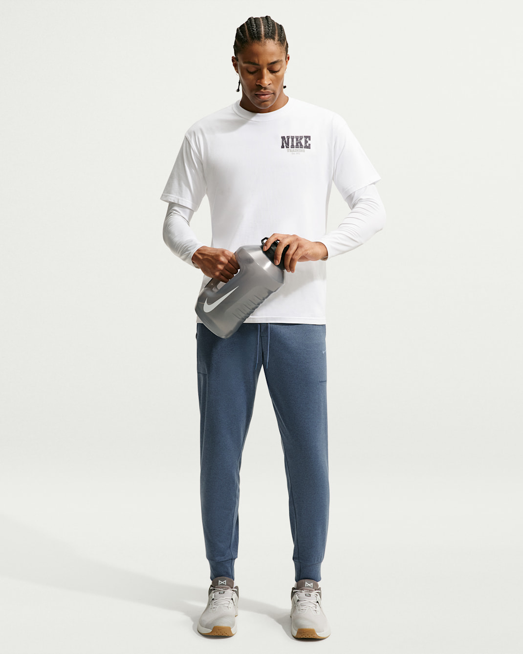 Nike Primary NanoKnit Men's Dri-FIT UV Protection Performance Joggers - New Slate/Midnight Navy/Heather/New Slate
