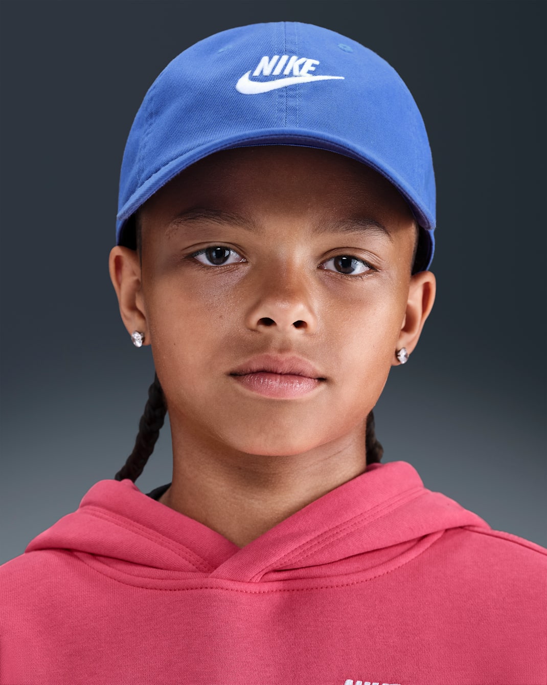 Nike Club Kids' Unstructured Futura Wash Cap - Comet Blue/White