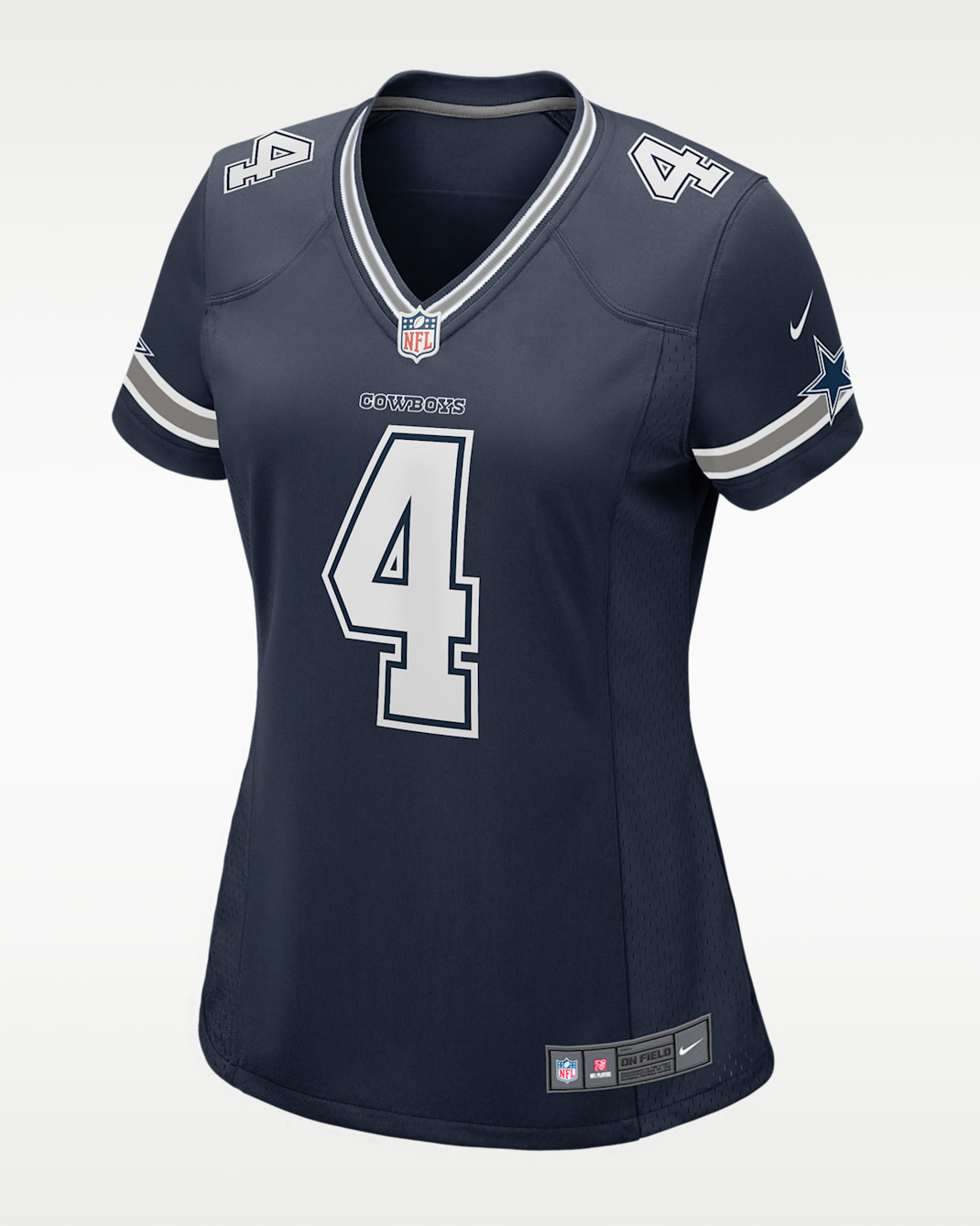 NFL Dallas Cowboys (Dak Prescott) Women's Game Football Jersey - Navy