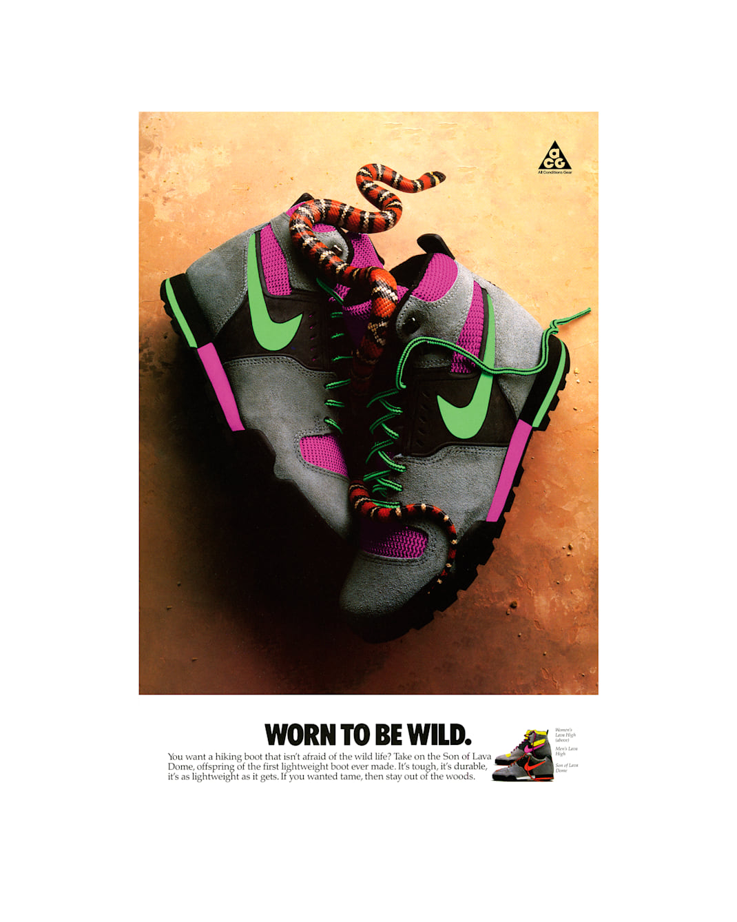 Nike DNA “Worn to be Wild” Poster 22" x 34" - Multi-Color