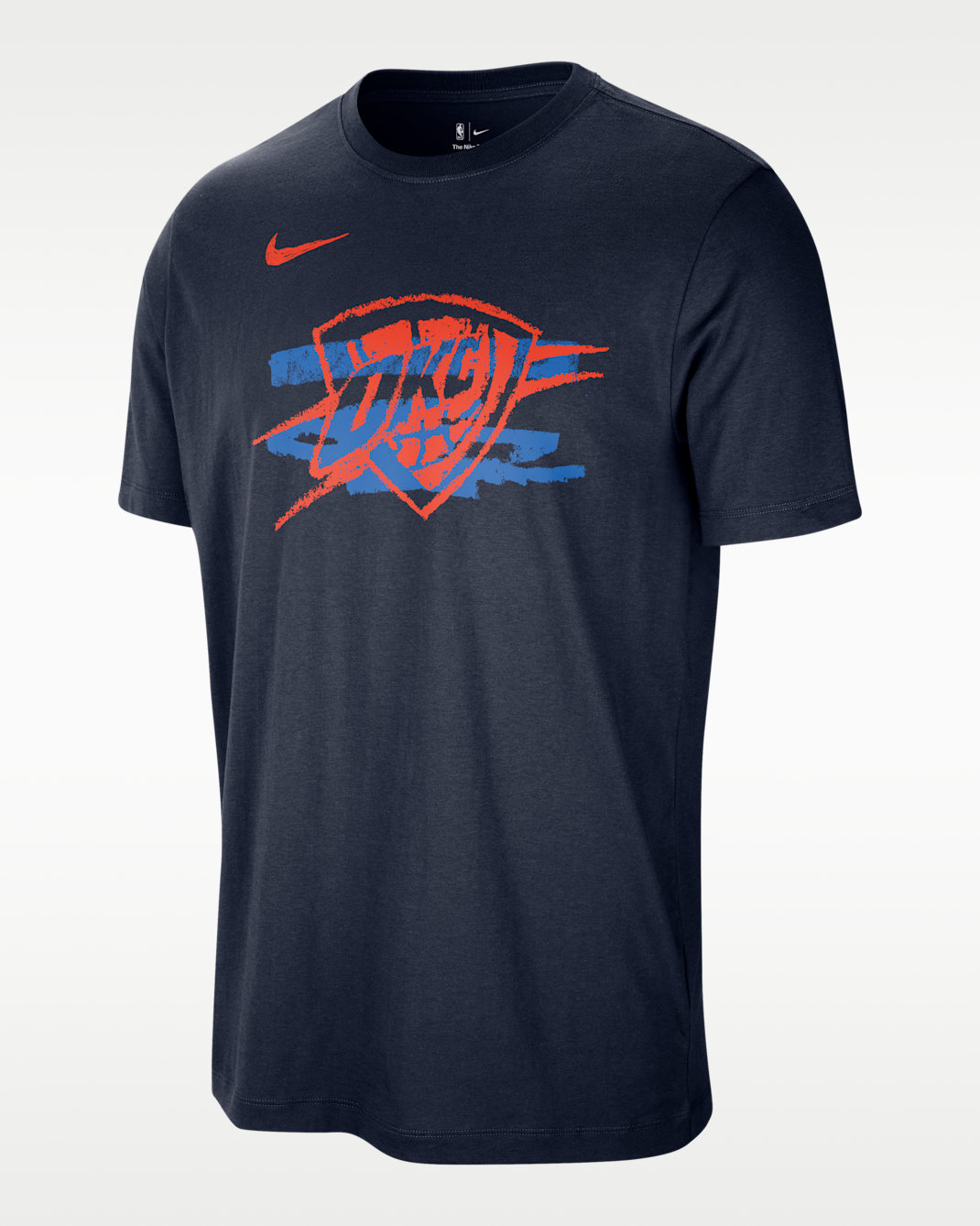 Oklahoma City Thunder Courtside Men's Nike NBA T-Shirt - College Navy
