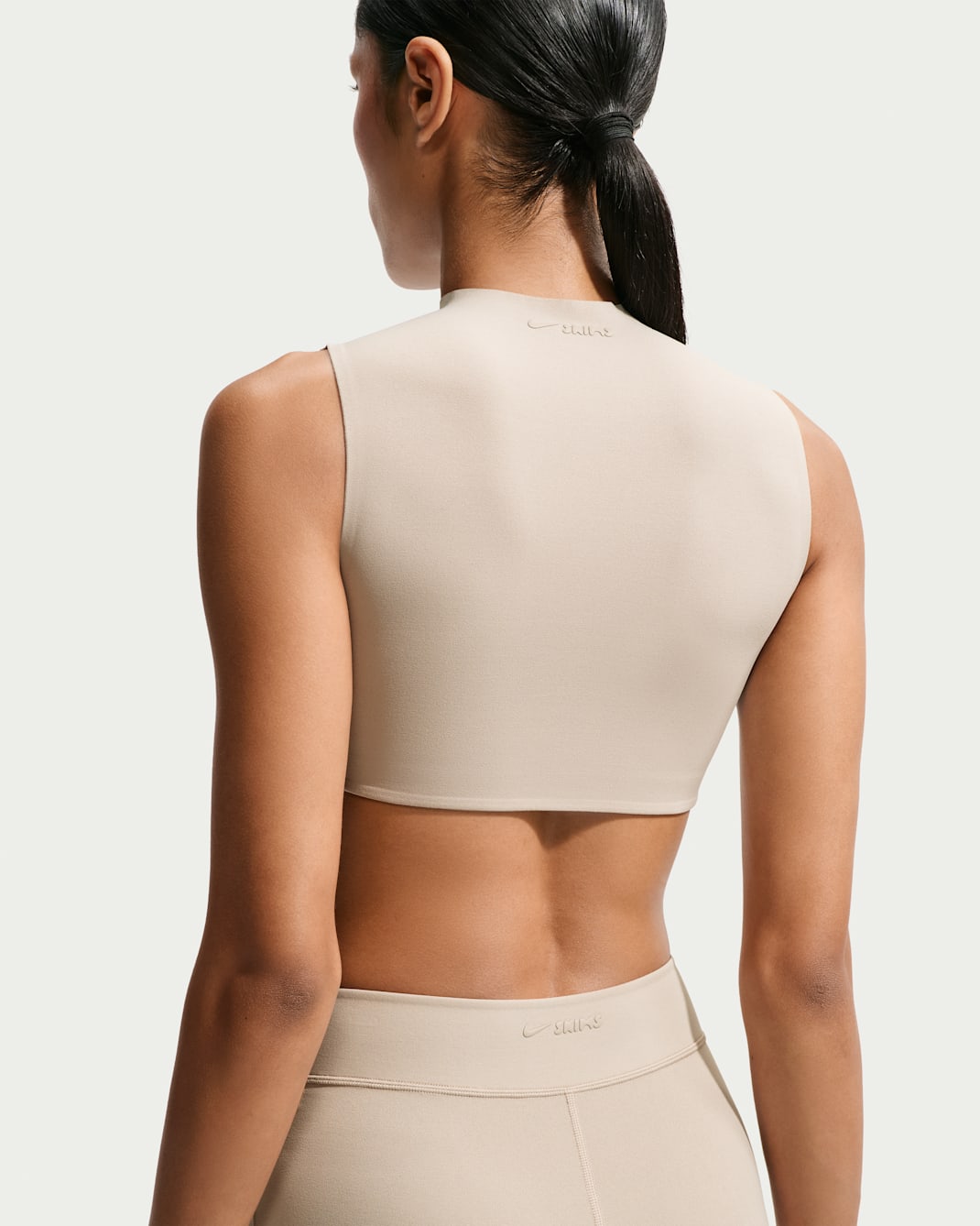 NikeSKIMS Studio Stretch Women's Light-Support Mock Neck Sports Bra