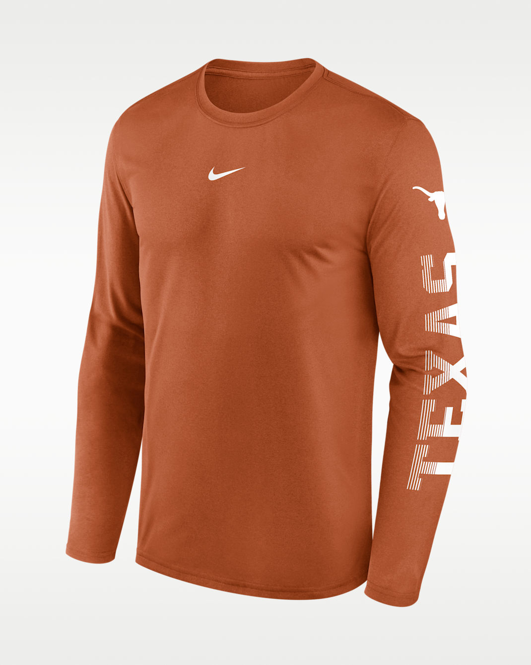 Texas Primetime Stack Legend Men's Nike Dri-FIT College Long-Sleeve T-Shirt - Desert Orange