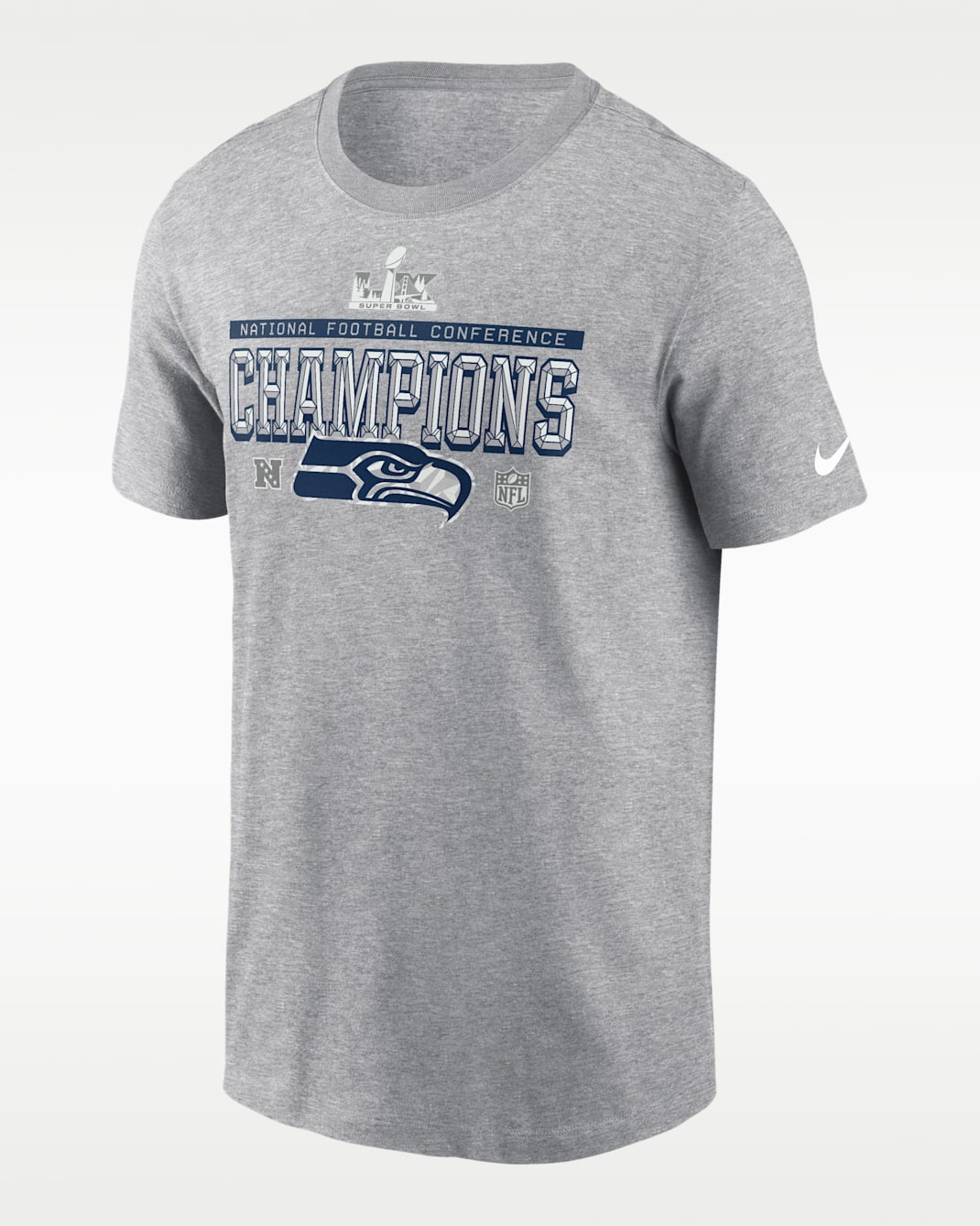 Seattle Seahawks 2026 NFC Champions Trophy Collection Men's Nike NFL T-Shirt - Heather
