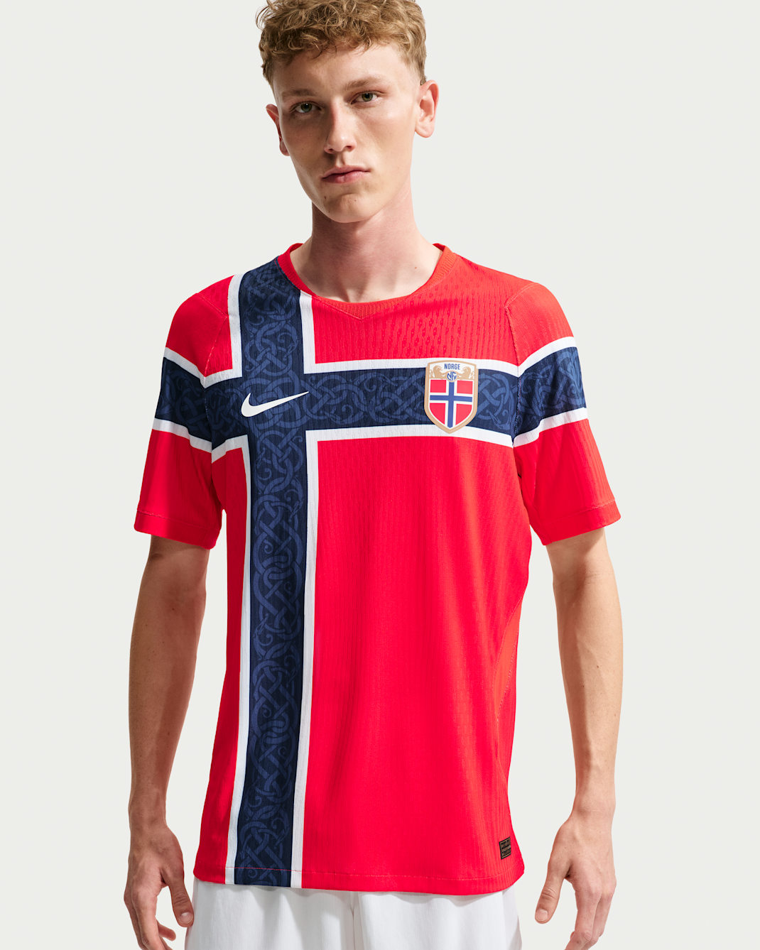 Norway National Team 2026 Match Home Men's Nike Aero-FIT Football Shirt - Chile Red/White/Chile Red/White