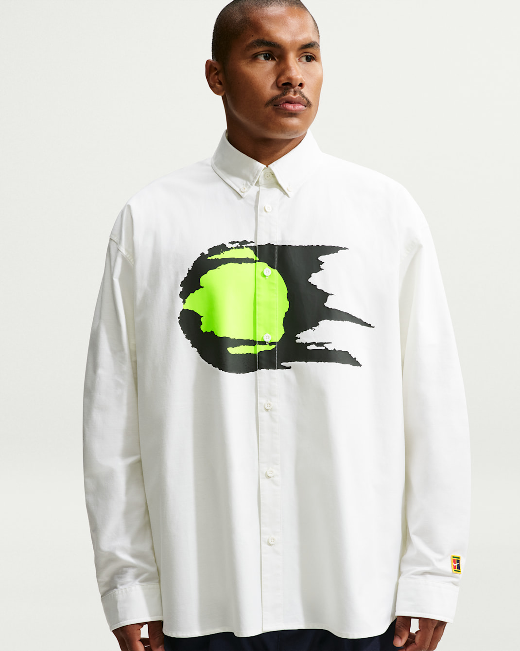 Nike Club Rules Men's Long-Sleeve Oxford Top - Summit White/Summit White