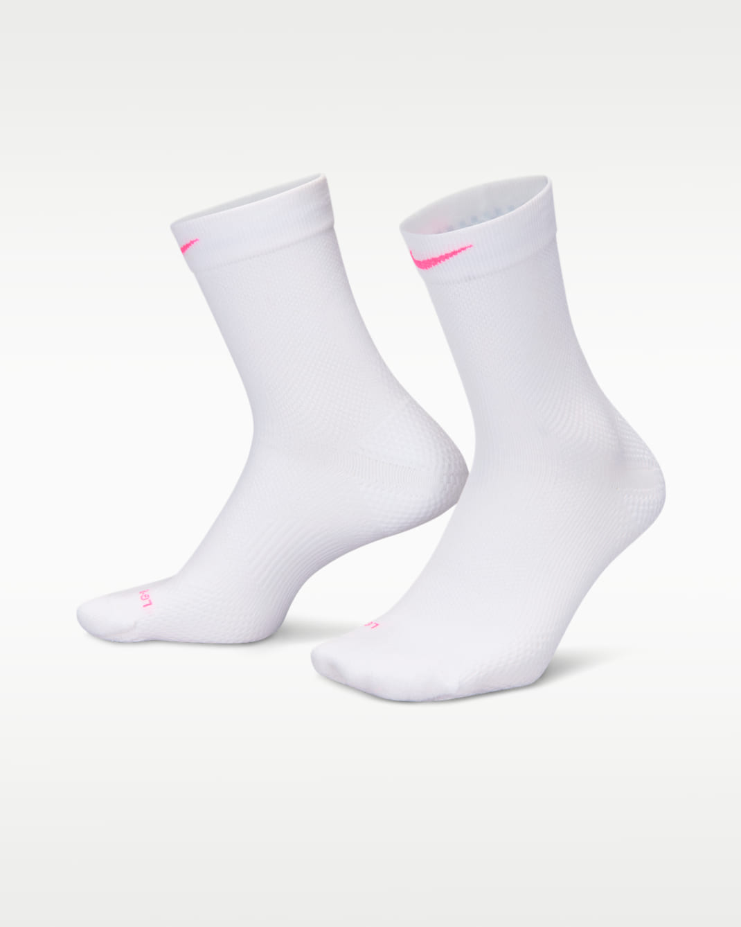 나이키 러닝 라이트웨이트 마이크로 크루 삭스(1켤레) - 화이트/블랙/퓨어 플래티넘/하이퍼 핑크