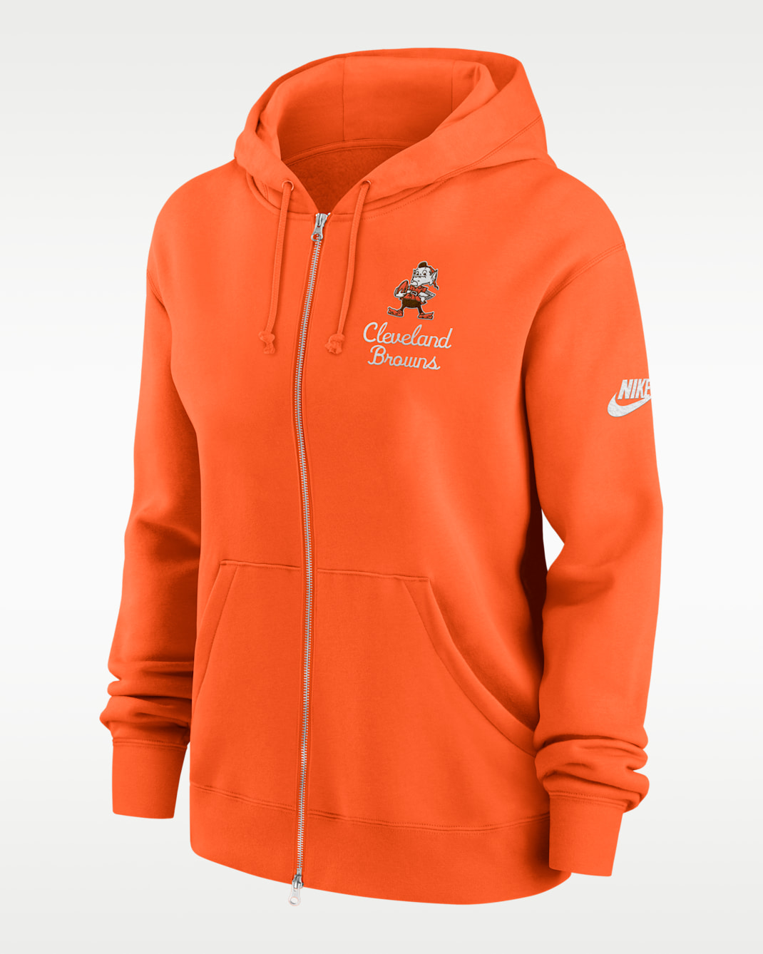Cleveland Browns Phoenix Rewind Women's Nike NFL Full-Zip Hoodie - Orange