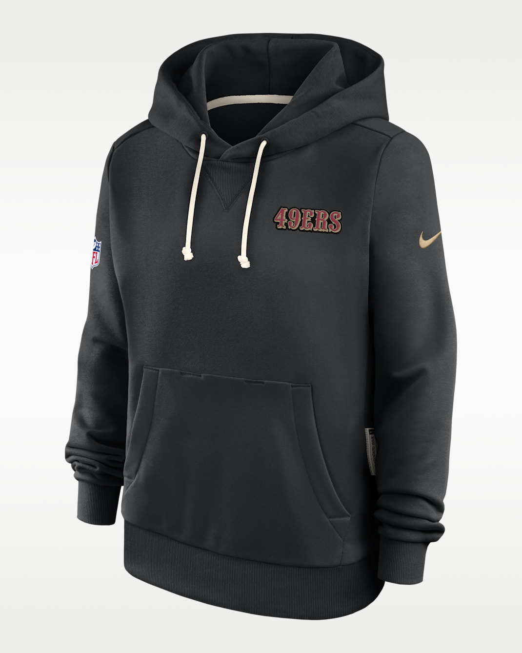 San Francisco 49ers Rivalries Collection Sideline Women's Nike Dri-FIT NFL Pullover Hoodie - Black