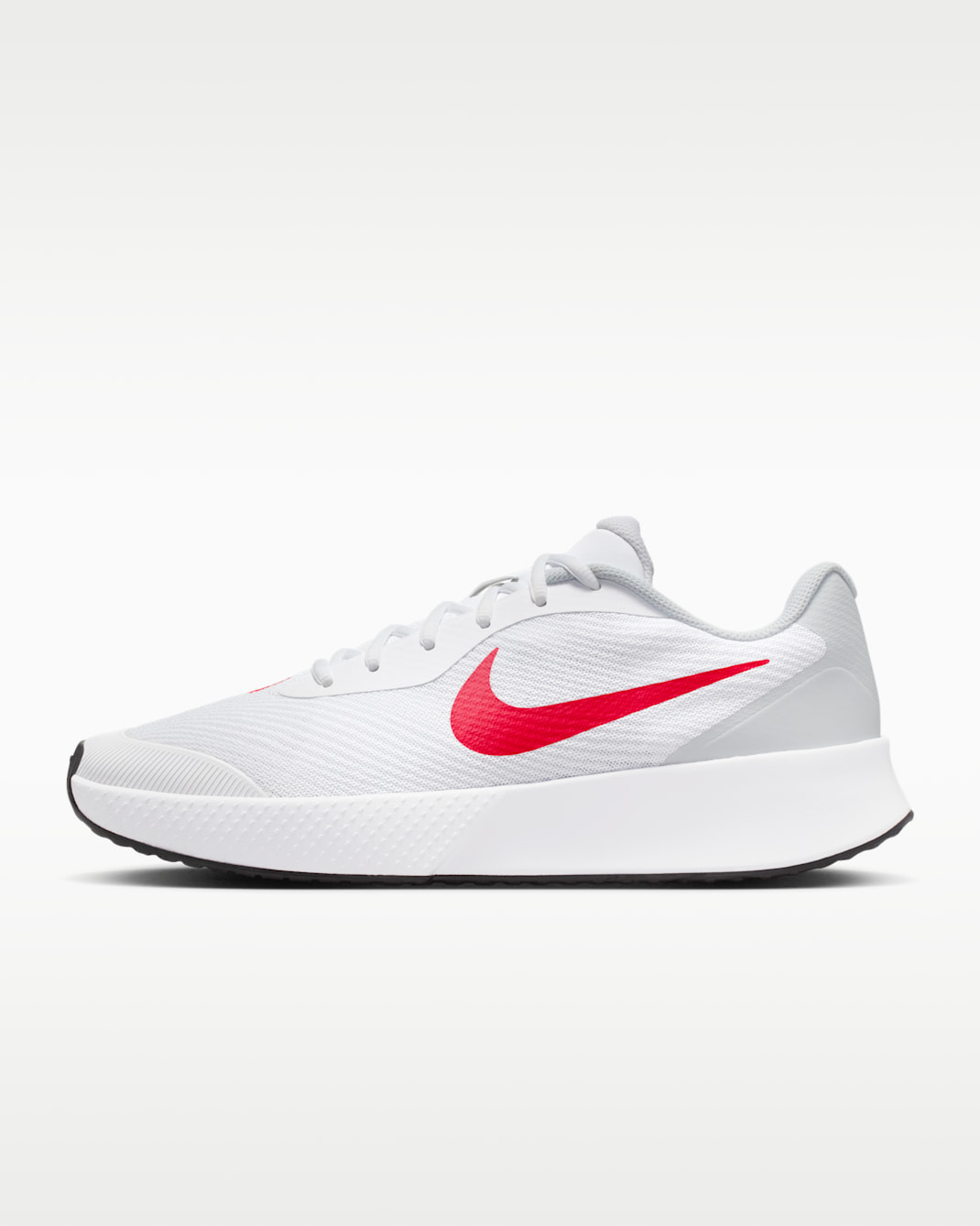 Nike Vapor Lite 3 Men's Hard Court Tennis Shoes - White/Pure Platinum/Light Crimson