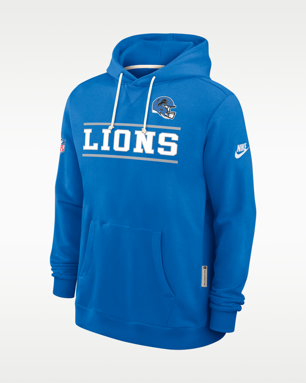 Detroit Lions Alt Standard Issue Men's Nike Dri-FIT NFL Pullover Hoodie - Blue