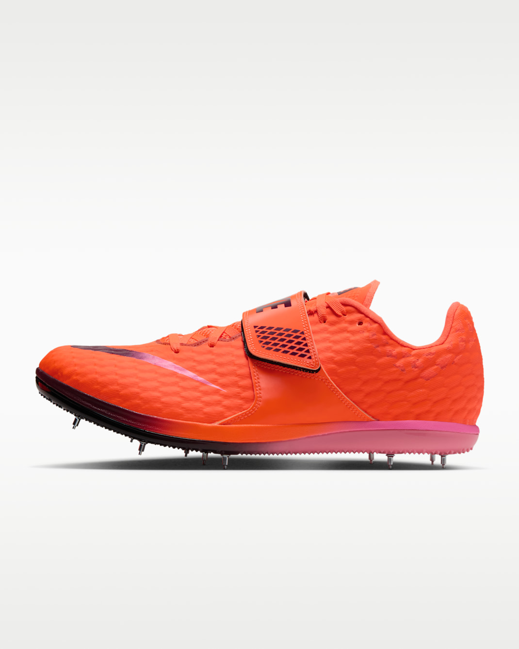 Nike High Jump Elite Track & Field Jumping Spikes - Hyper Crimson/Bordeaux/Hyper Orange/Pink Spell