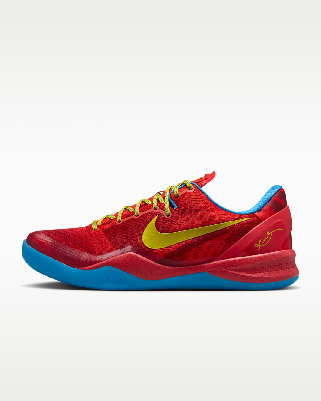 Tenis de básquetbol Kobe VIII Protro - Carmesí claro/Azul vivo/Limón brillante