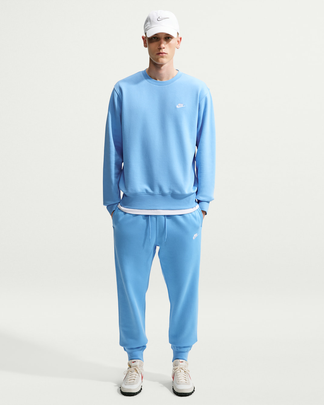 Pantalon de jogging Nike Club pour homme - Football Blue/Football Blue/Blanc