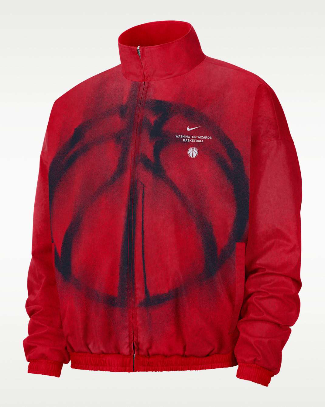 Washington Wizards Standard Issue Men's Basketball Woven Jacket - University Red/College Navy
