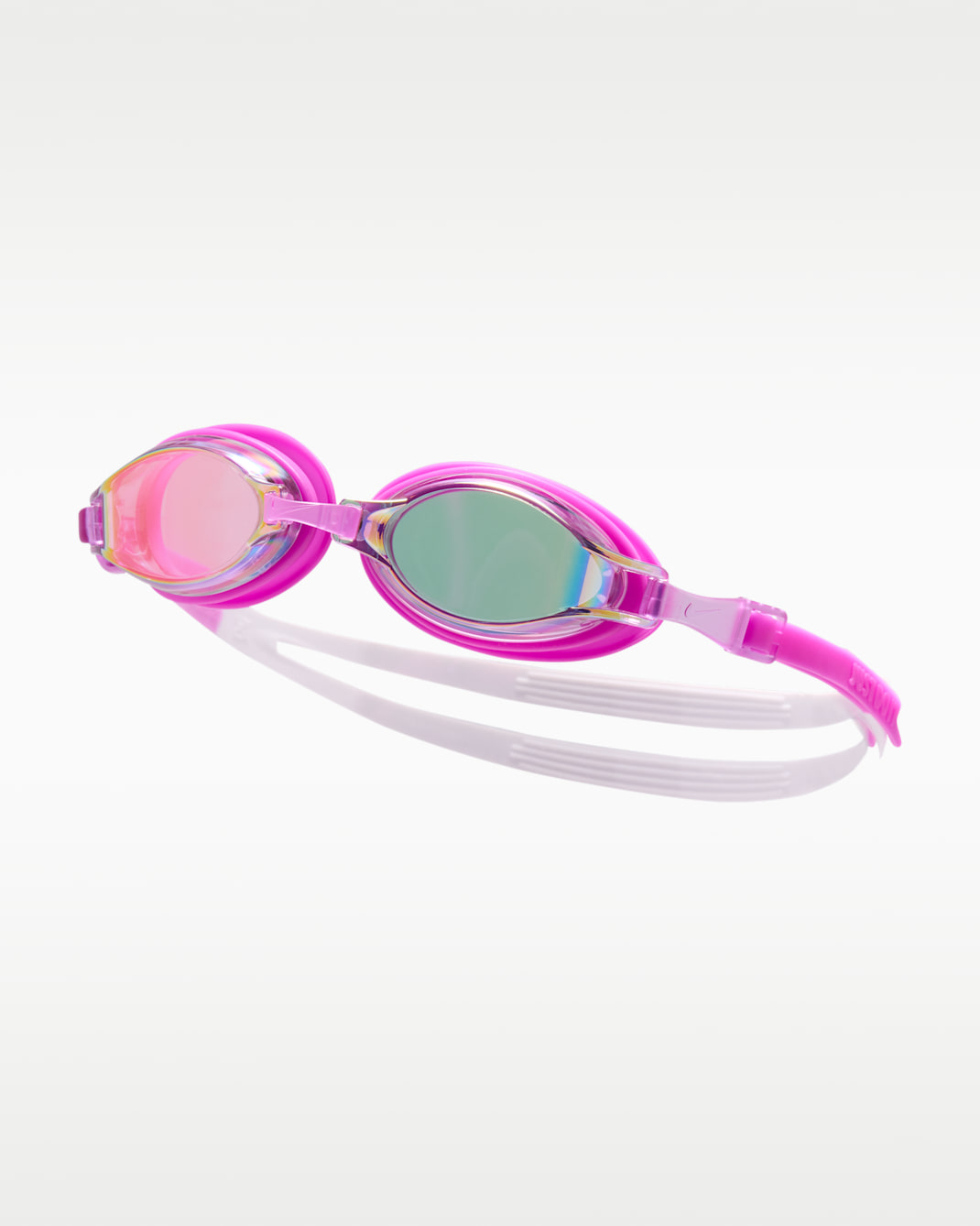 Goggles espejados cromados Nike Swim - Morado vivo/Rosa claro/Morado vivo