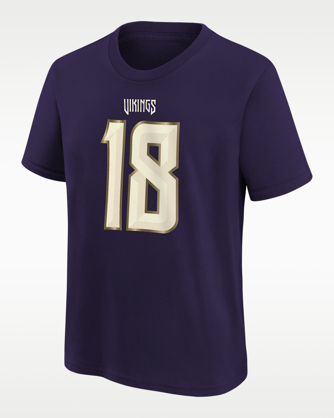 Justin Jefferson Minnesota Vikings Rivalries Collection Big Kids' Nike NFL T-Shirt - New Orchid