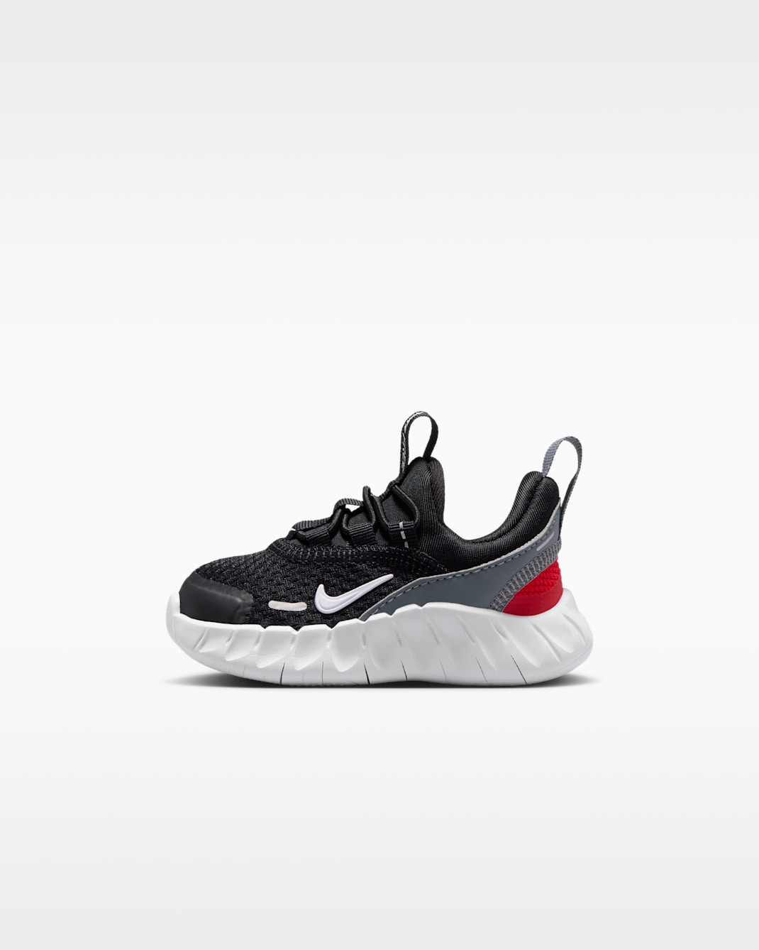 Nike Free Ride Schuh für Babys und Kleinkinder - Schwarz/Cool Grey/University Red/Weiß