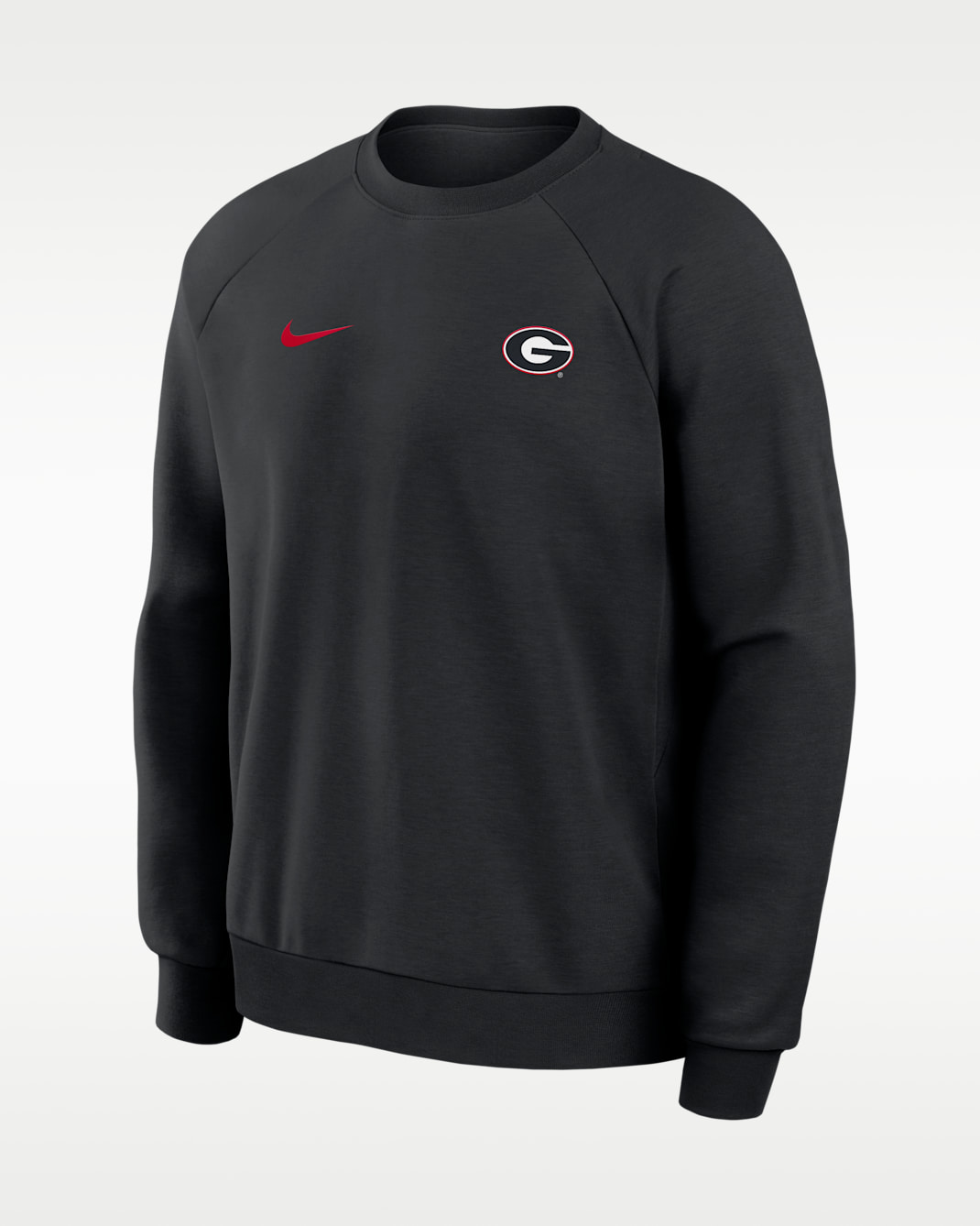 Georgia Premium Performance Men's Nike Dri-FIT College Pullover Crew - Black