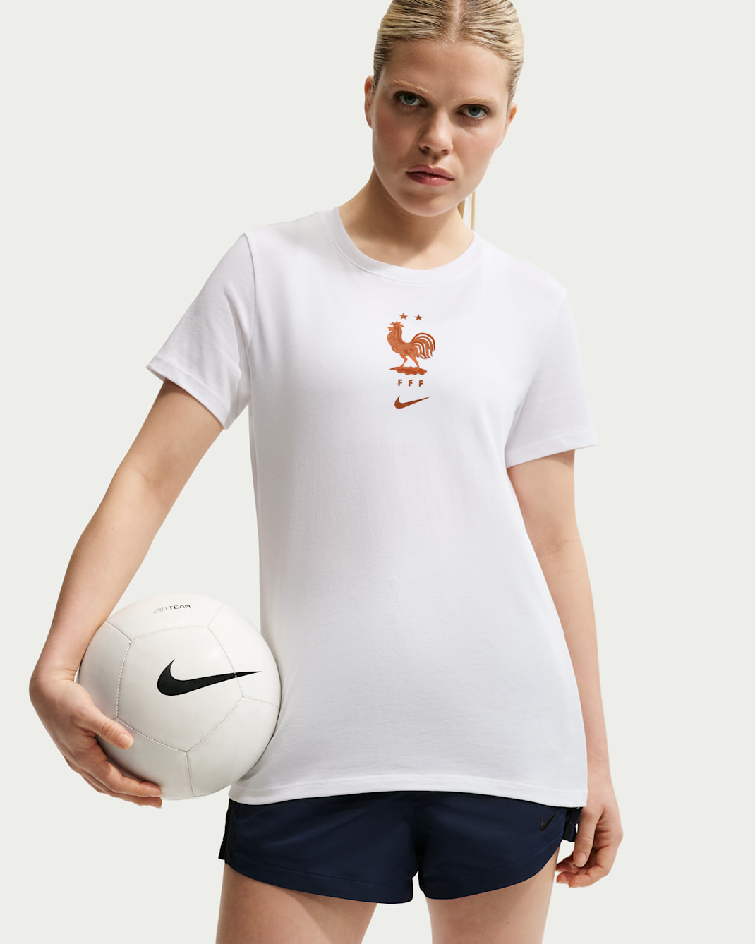 T-shirt Nike Football FFF pour homme - Blanc