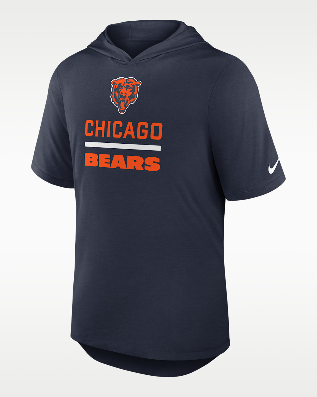 Chicago Bears Men's Nike Dri-FIT NFL Hooded T-Shirt - Navy