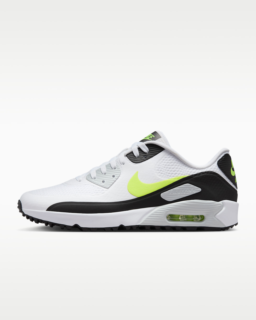 Nike Air Max 90 G Golf Shoes - White/Hot Lime