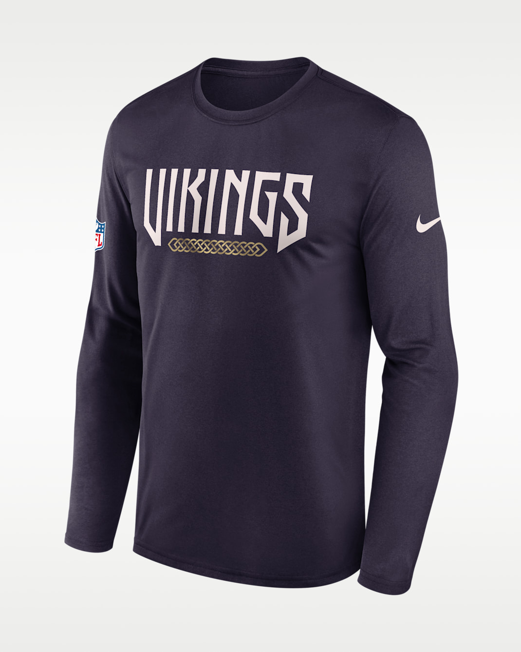 Minnesota Vikings Rivalries Collection Sideline Legend Men's Nike Dri-FIT NFL Long-Sleeve T-Shirt - Purple