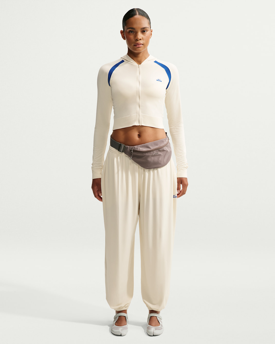 Pantalon NikeSKIMS Stretch Knit pour femme - NSKM Actv Ivory/NSKM Cobalt