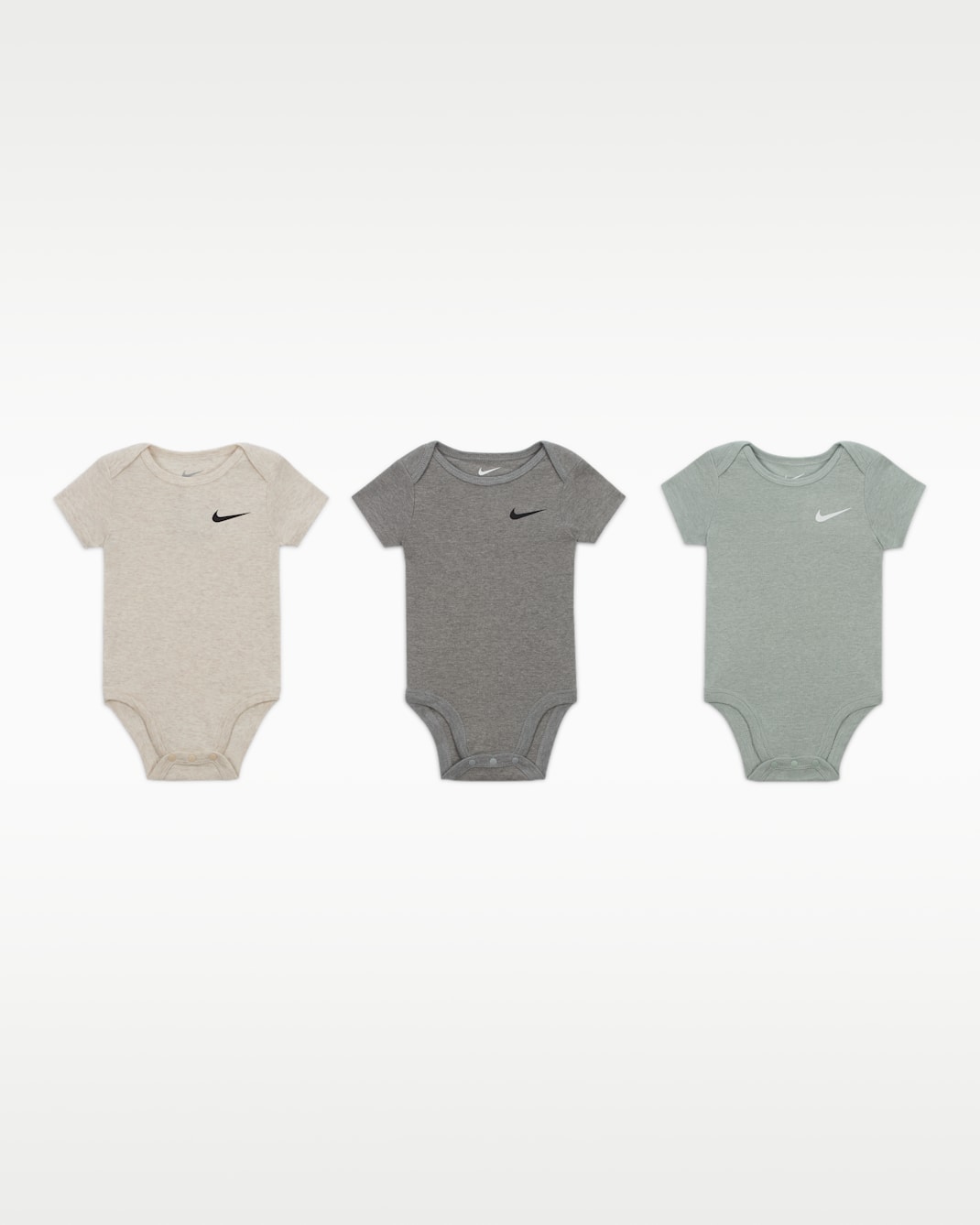 Nike Mini Me Baby (0-6M) Bodysuits (3-Pack) - Mica Green
