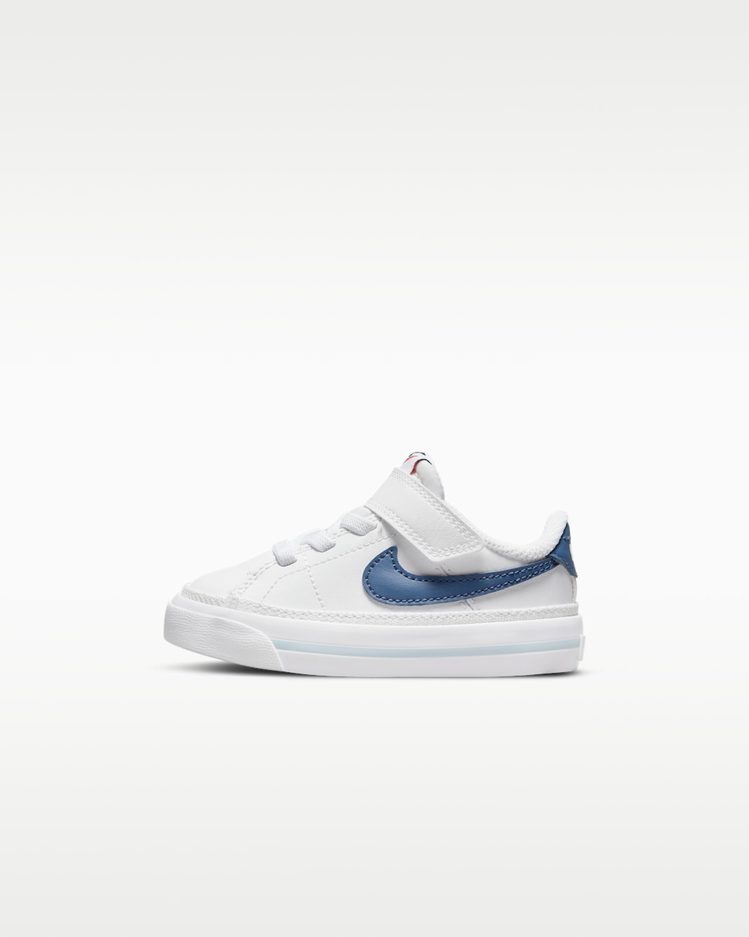 NikeCourt Legacy Baby/Toddler Shoes - White/Boarder Blue/Team Orange/Mystic Navy