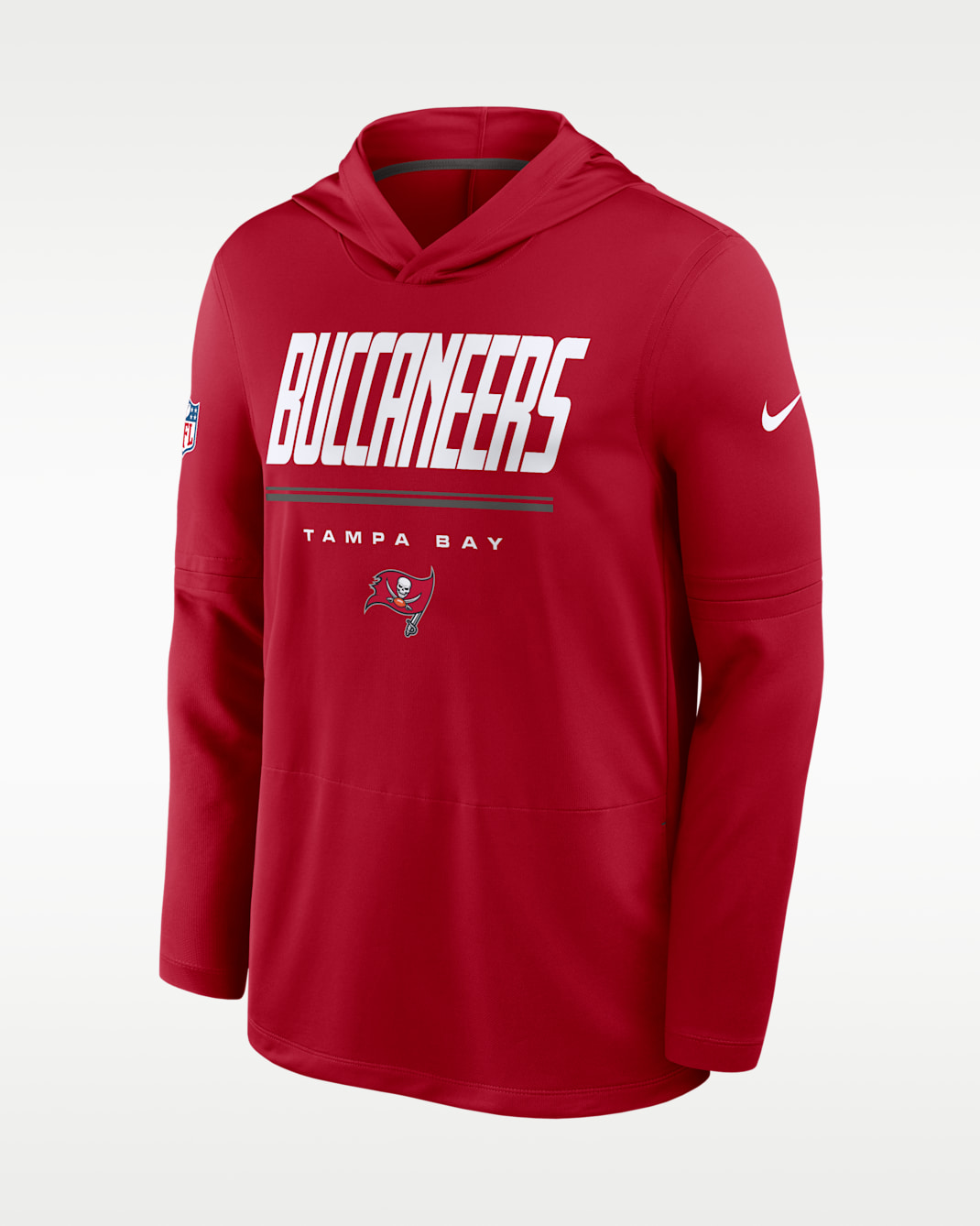 Tampa Bay Buccaneers Sideline Men's Nike Dri-FIT NFL Long-Sleeve Hooded Top - Red