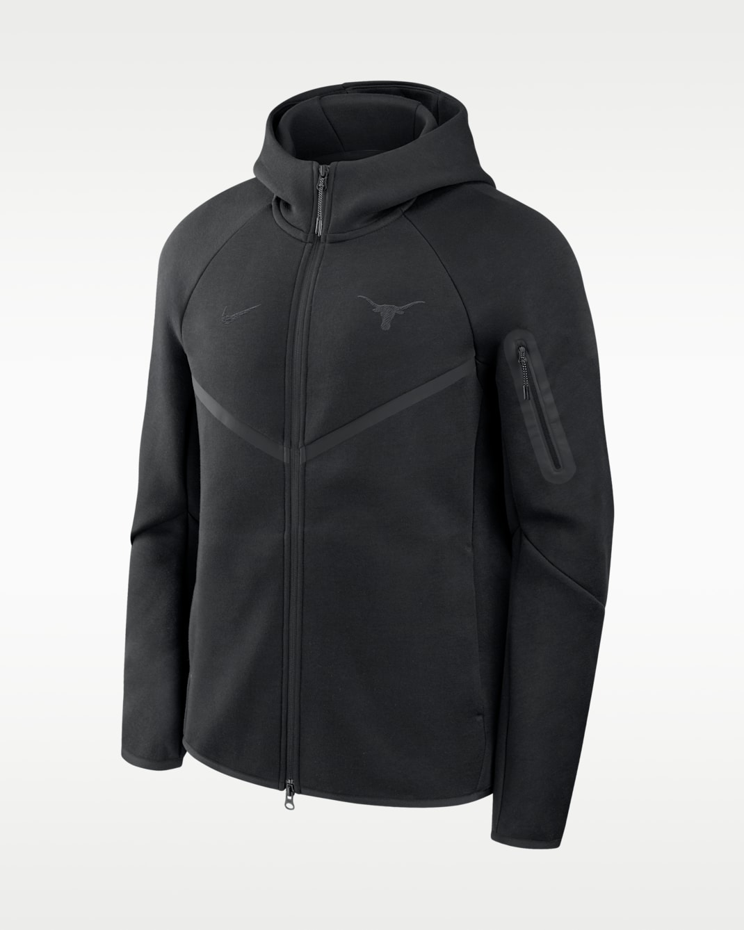 Texas Tech Fleece Men's Nike College Full-Zip Hooded Jacket - Black