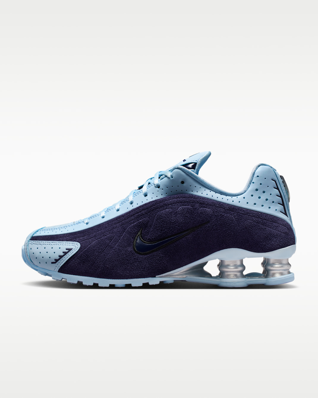 Nike Shox R4 Women's Shoes - Imperial Purple/Black/Metallic Silver/Celestine Blue