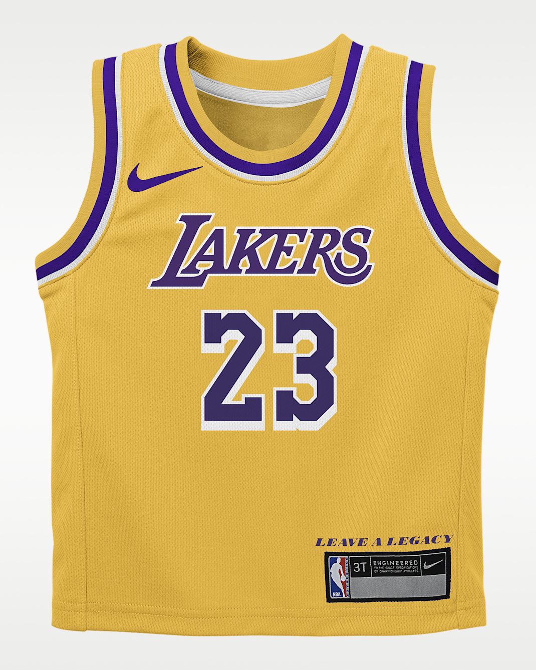 LeBron James Los Angeles Lakers Icon Edition Toddler Nike NBA Replica Jersey - Amarillo