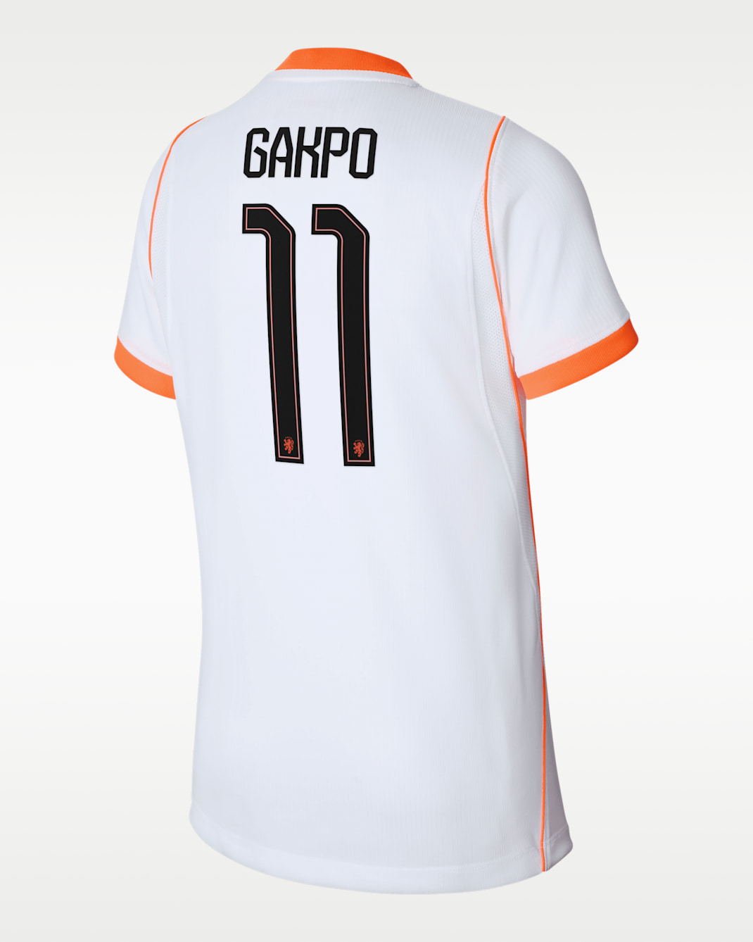 Cody Gakpo Netherlands National Team 2026 Stadium Away Big Kids' Nike Dri-FIT Soccer Jersey - White