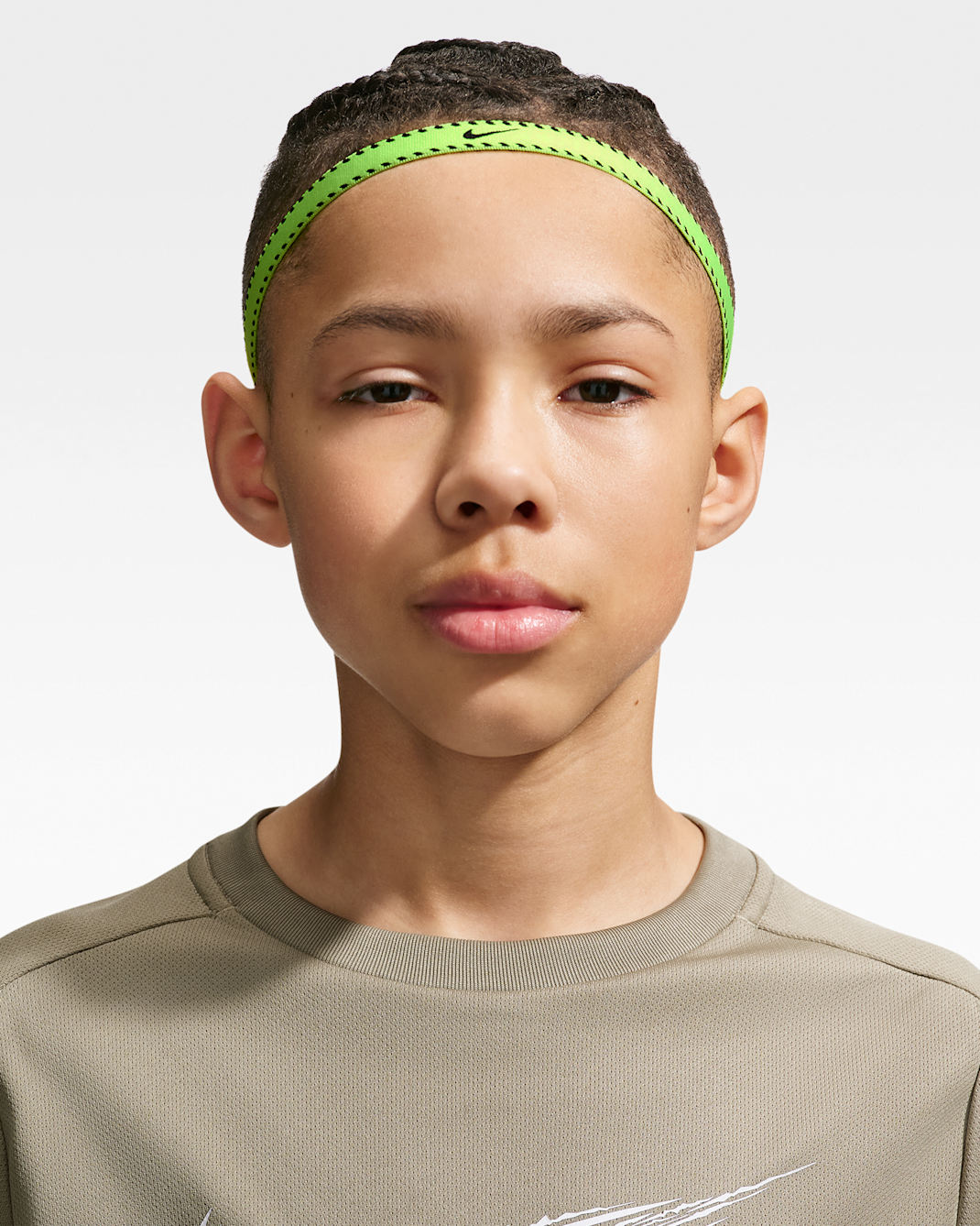 Bandas para la cabeza para niños talla grande (paquete de 6) Nike Flex Classic - Volt