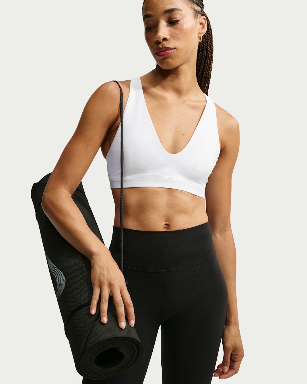 Bra deportivo de baja sujeción para mujer Nike Indy - Blanco/Negro