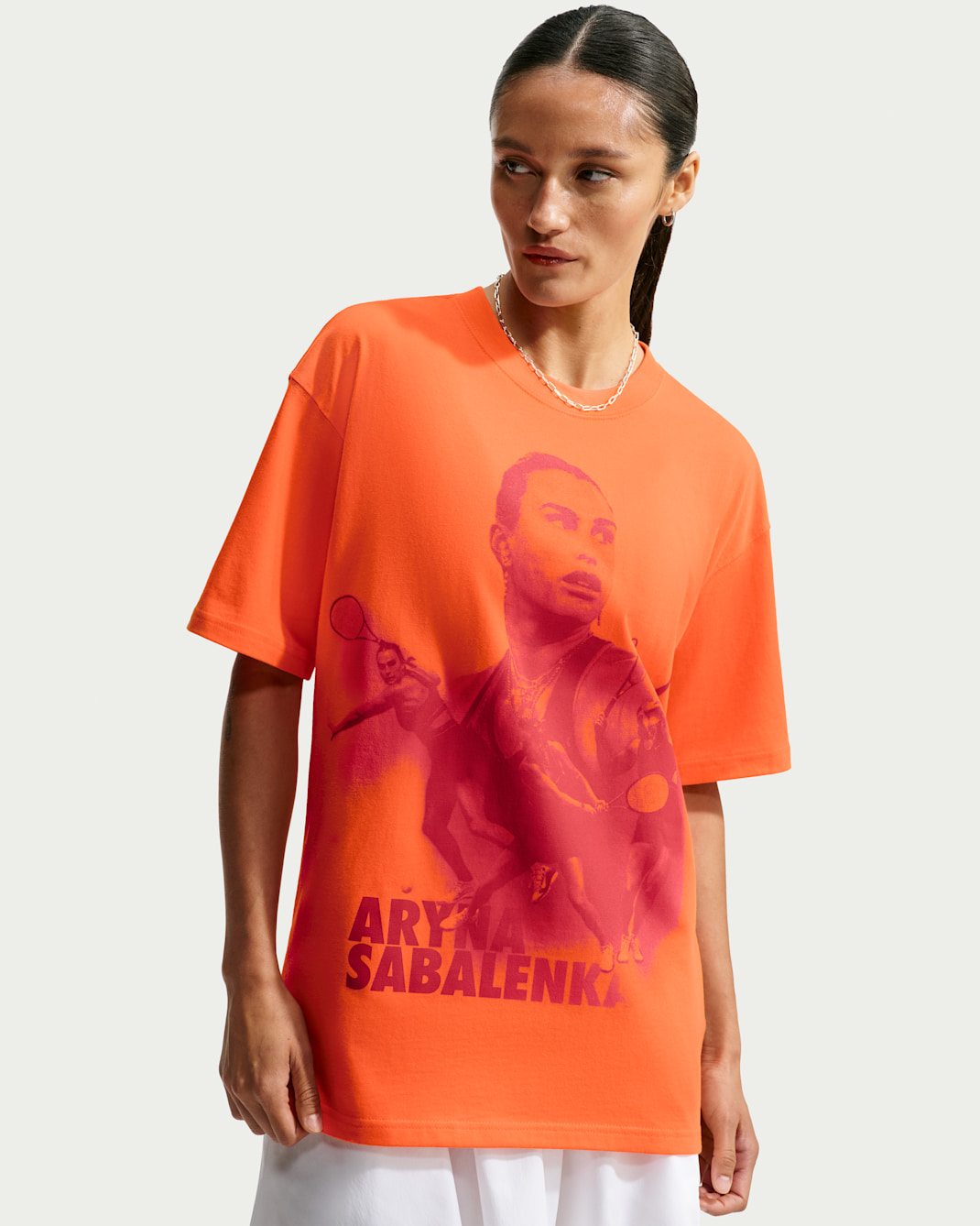 NikeCourt "Aryna Sabalenka" Women's Dri-FIT Tennis T-Shirt - Brilliant Orange