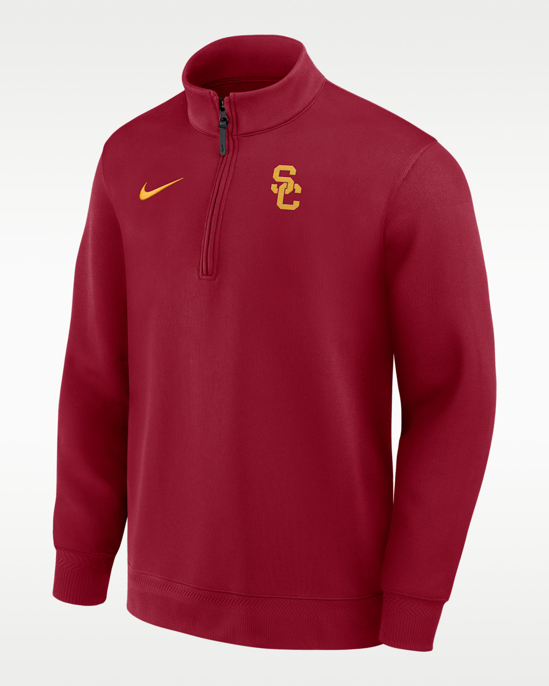 USC Coaches Men's Nike Dri-FIT College Long-Sleeve 1/2-Zip Top - Cardinal Red