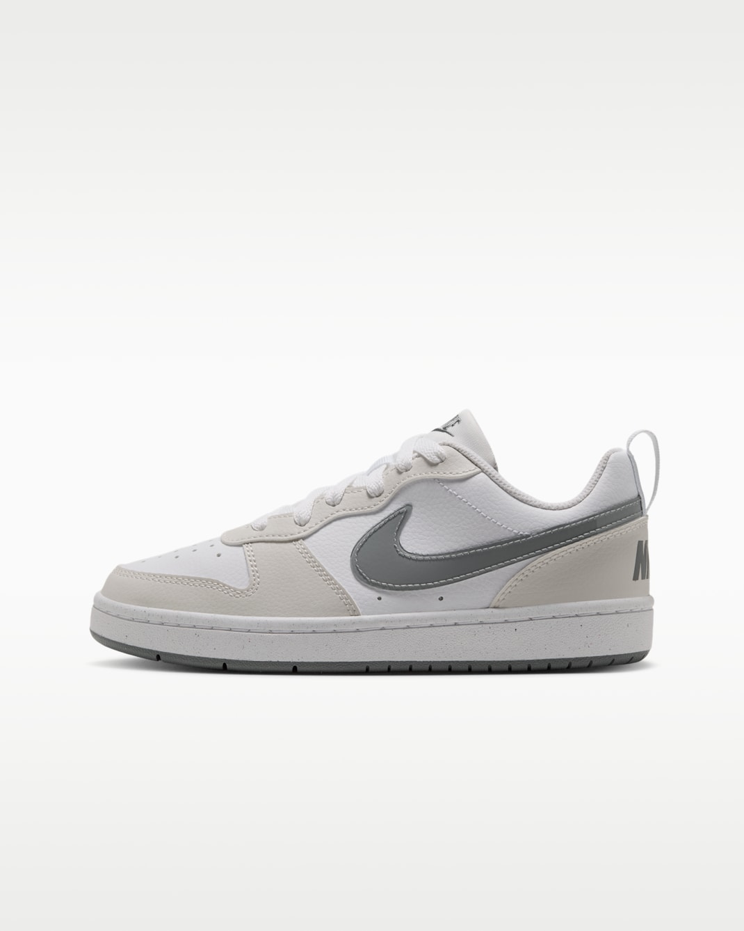 Nike Court Borough Low Big Kids' Shoes - White/Phantom/Smoke Grey