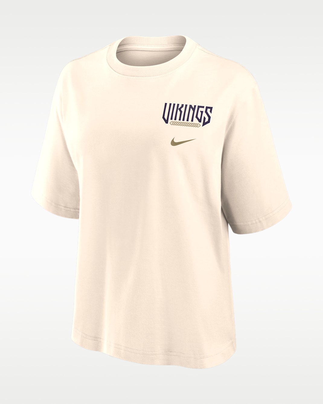 Minnesota Vikings Rivalries Collection Boxy Women's Nike NFL T-Shirt - Cream